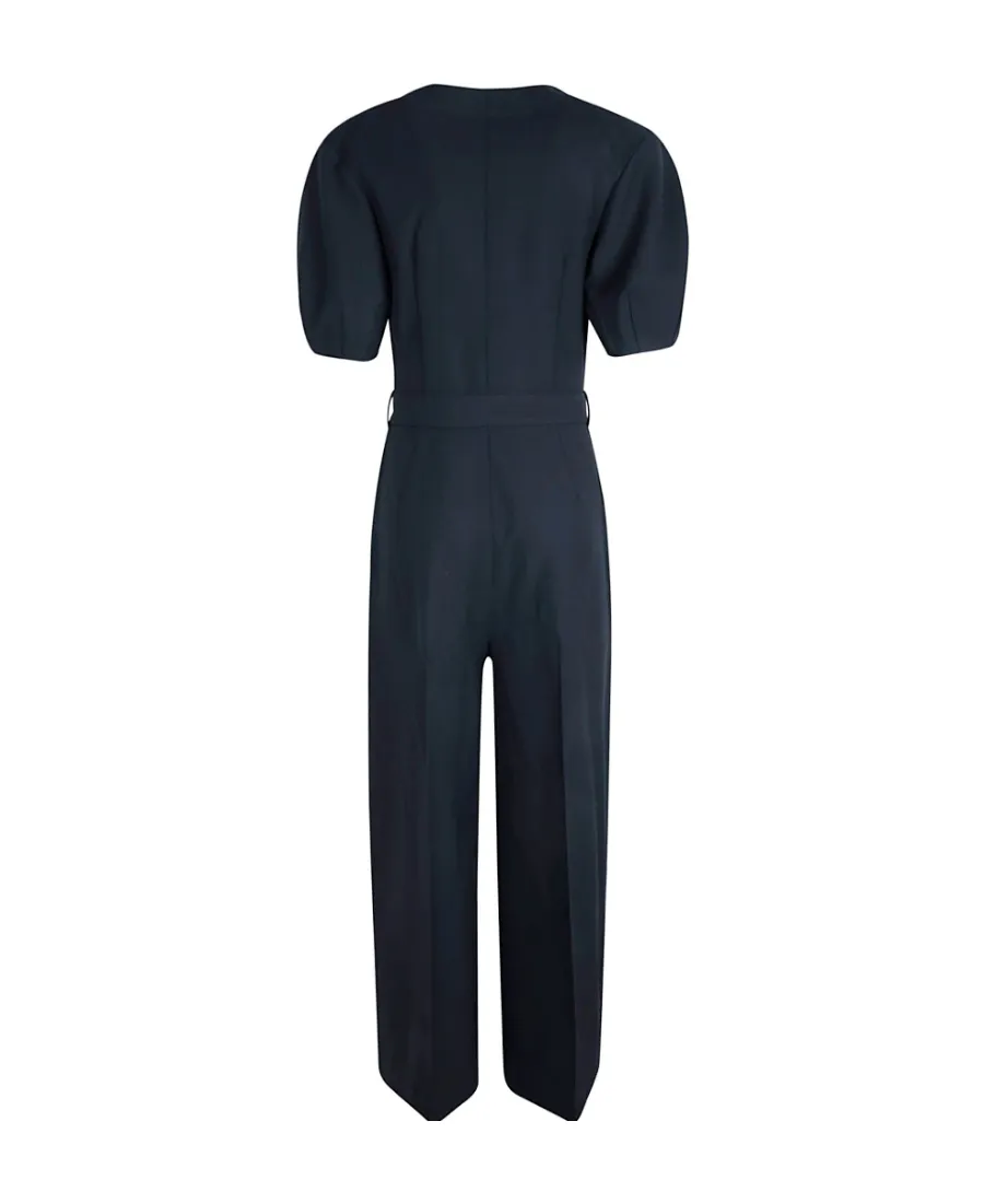 Wide-Leg Zipped Jumpsuit