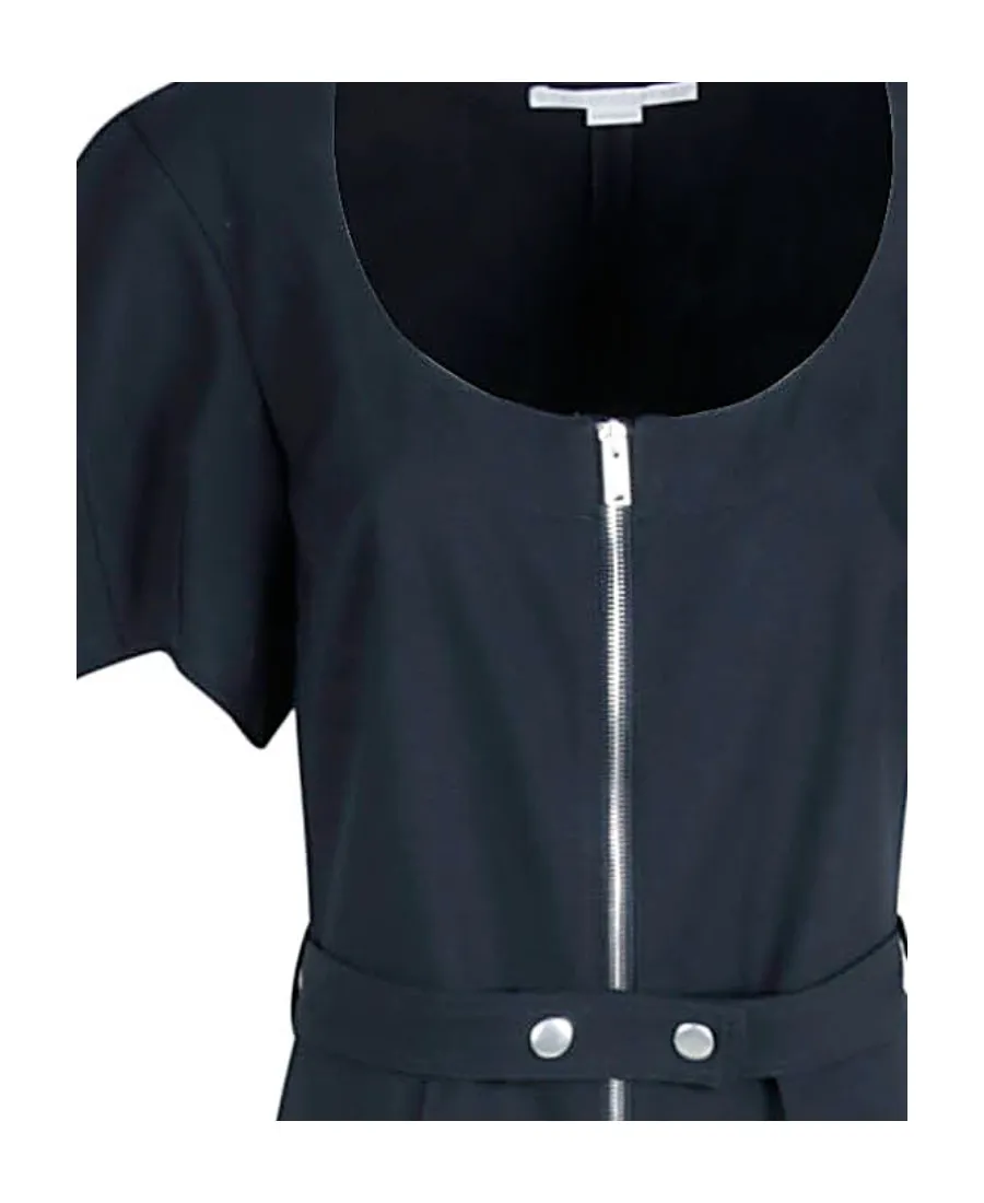 Wide-Leg Zipped Jumpsuit