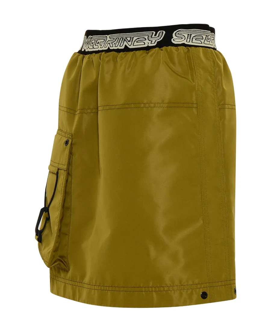 Logo-Waistband Cargo-Pocket Skirt