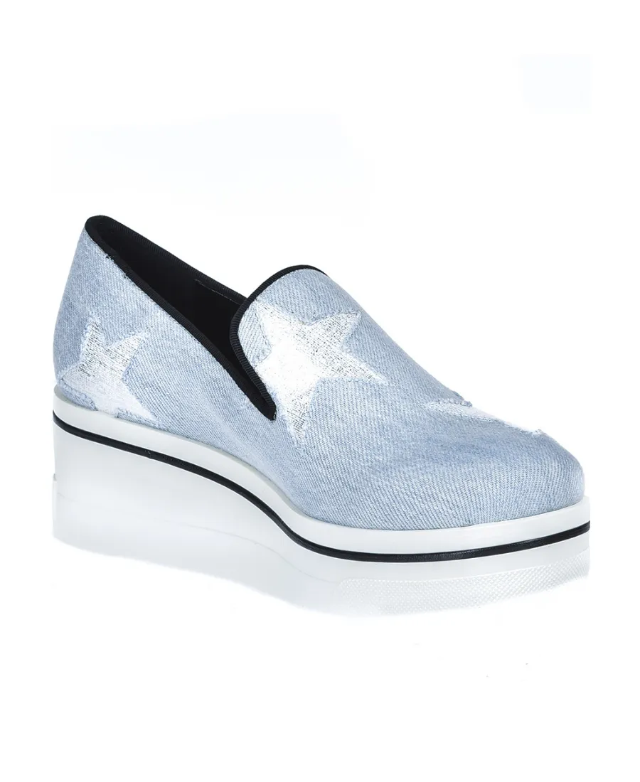 Star Pattern Platform Loafers