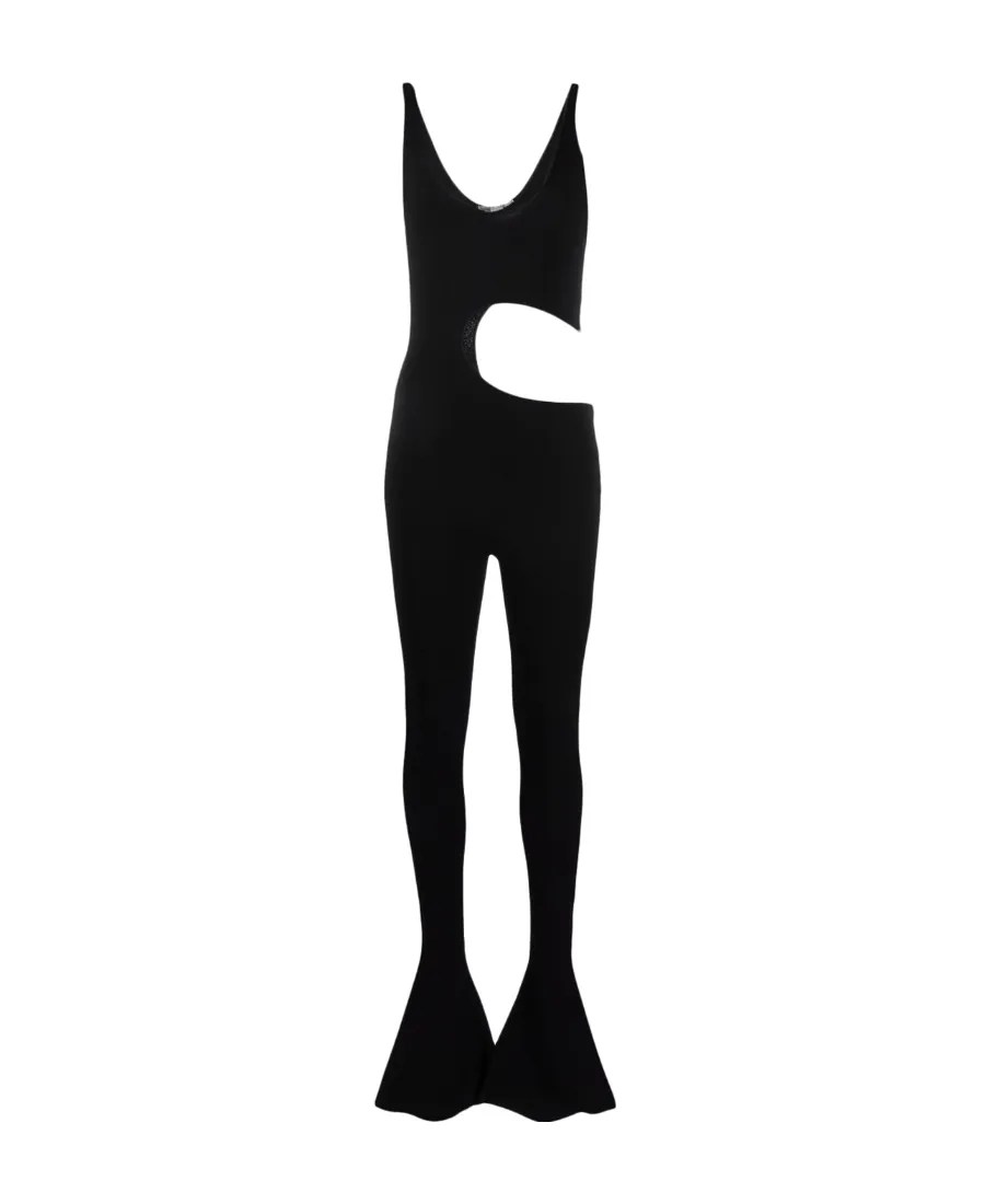 Cut-Out Sleeveless Jumpsuit