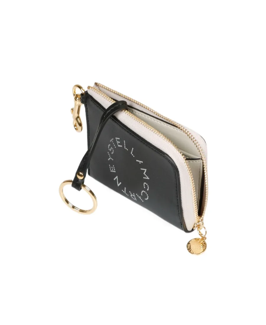 Logo Perforated Zipped Wallet