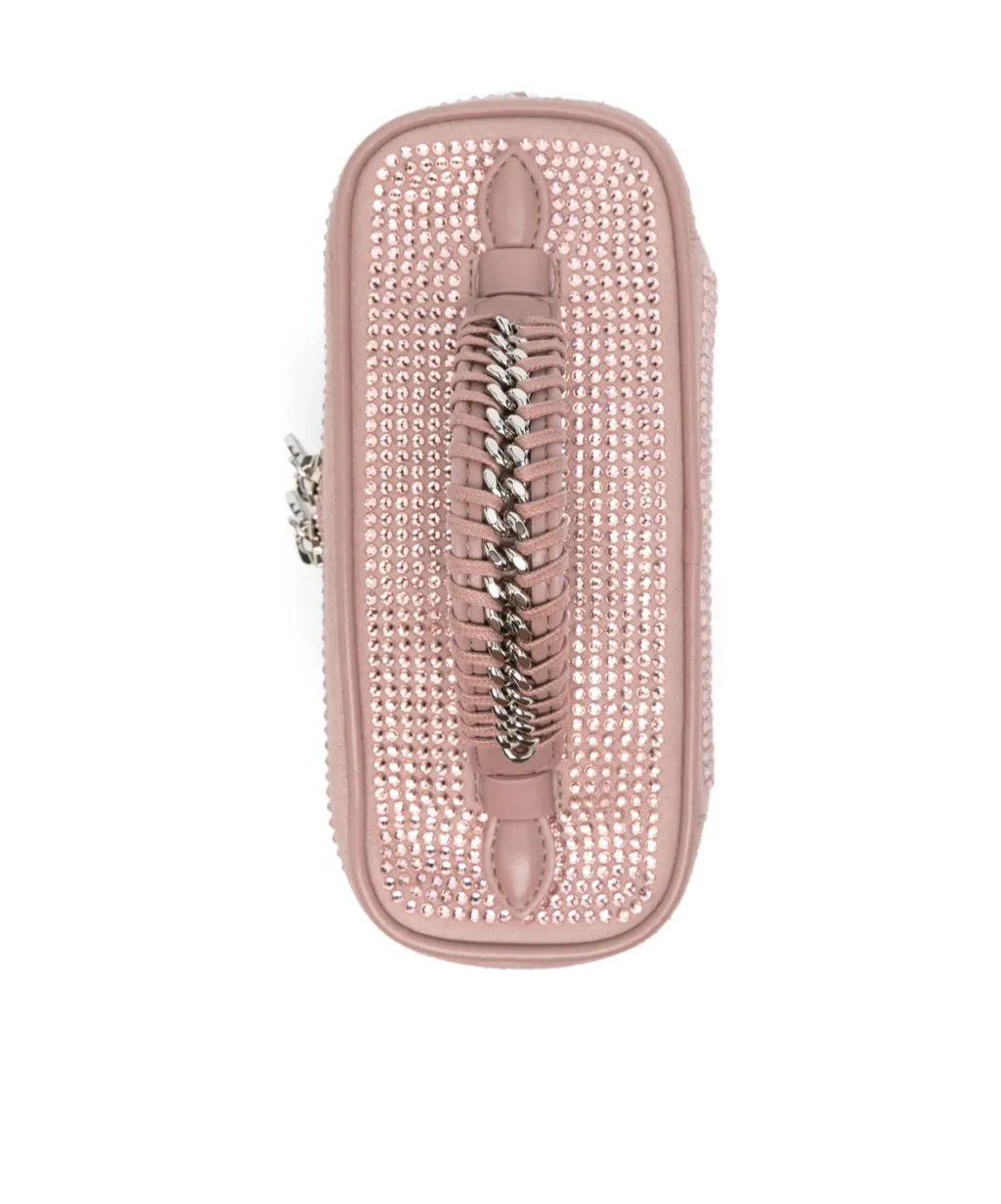 Embellished Zipped Crossbody Bag
