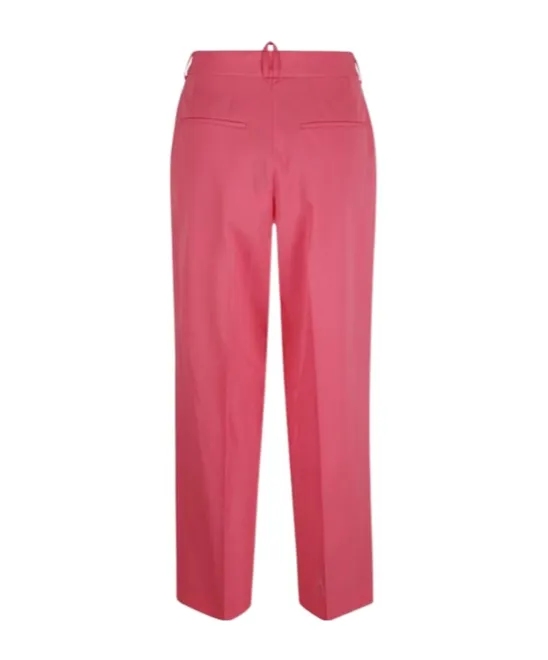 Straight Leg Pleated Trousers