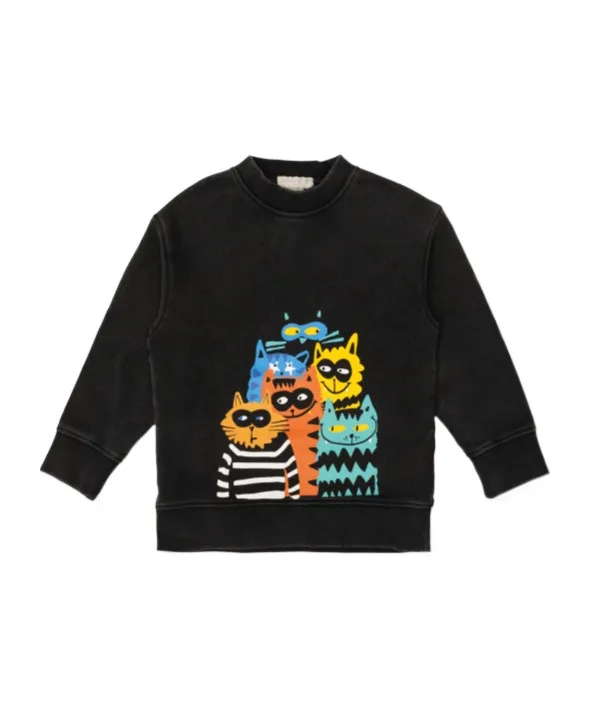 Animal Printed Crewneck Sweatshirt