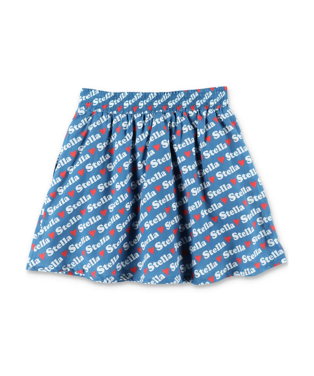 All-Over Printed Skirt