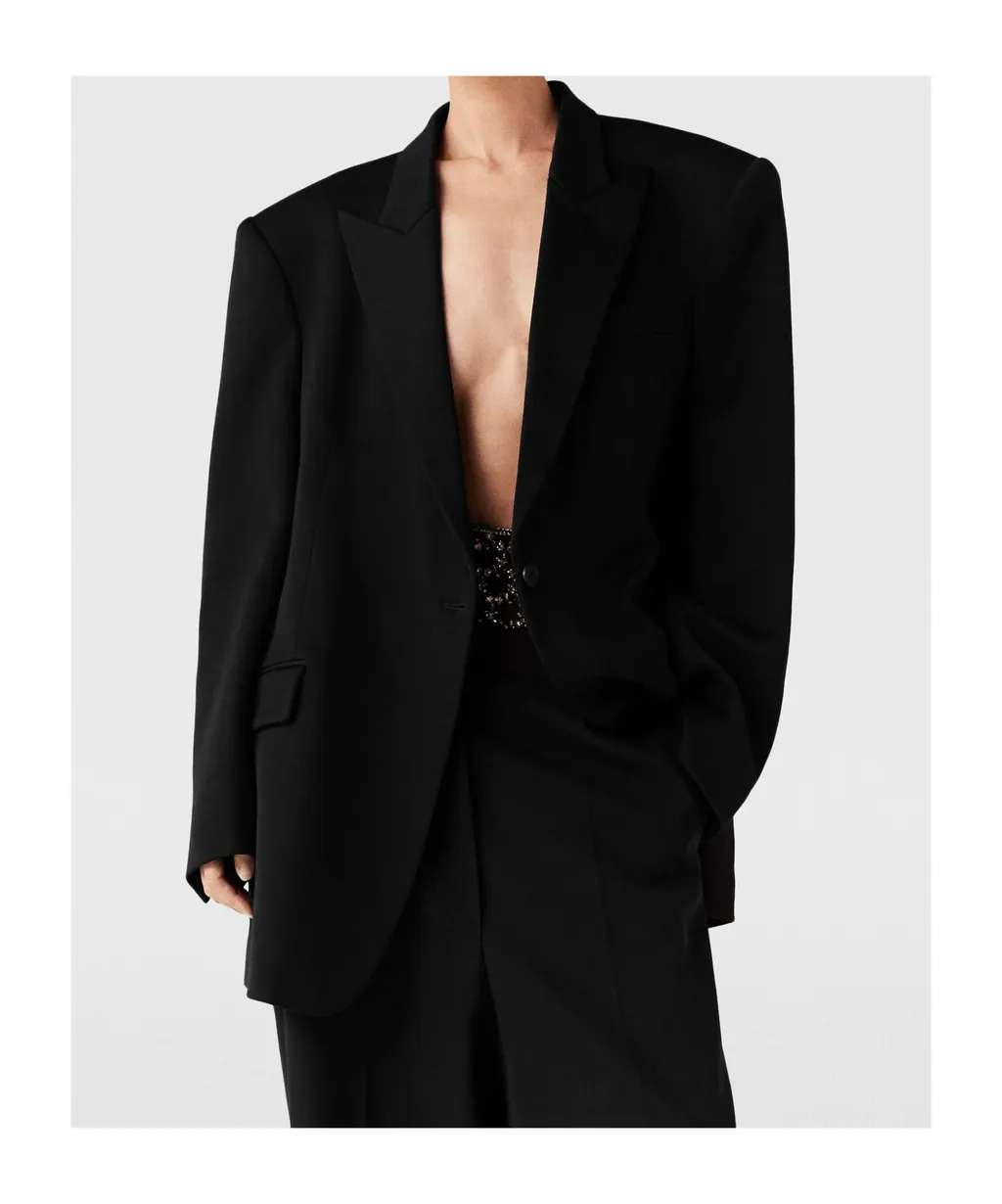 Oversized Peak Lapel Blazer