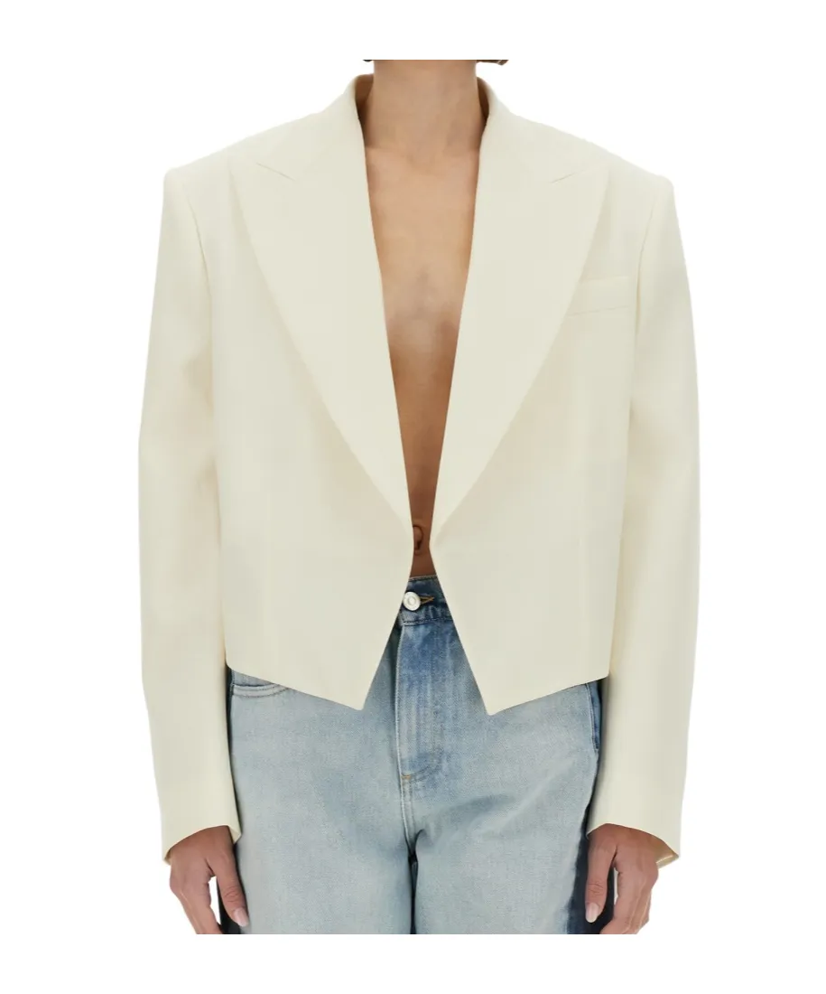 Cropped Tailored Blazer