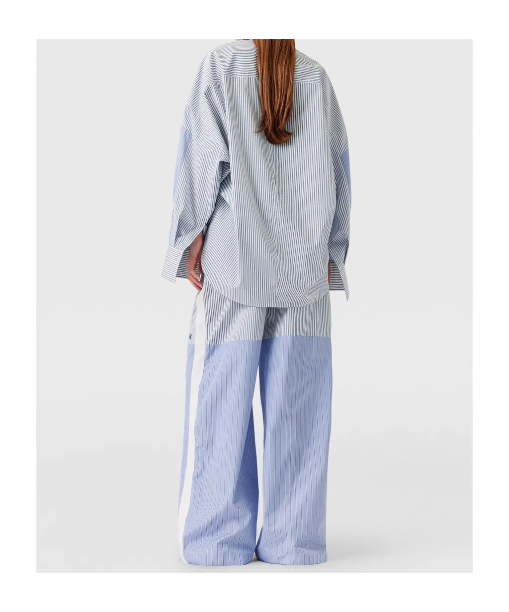 Striped Wide Leg Trousers