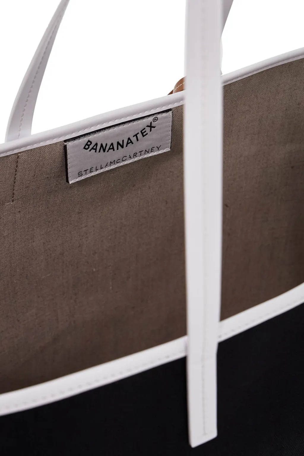 Logo Printed Contrast-Trim Tote Bag