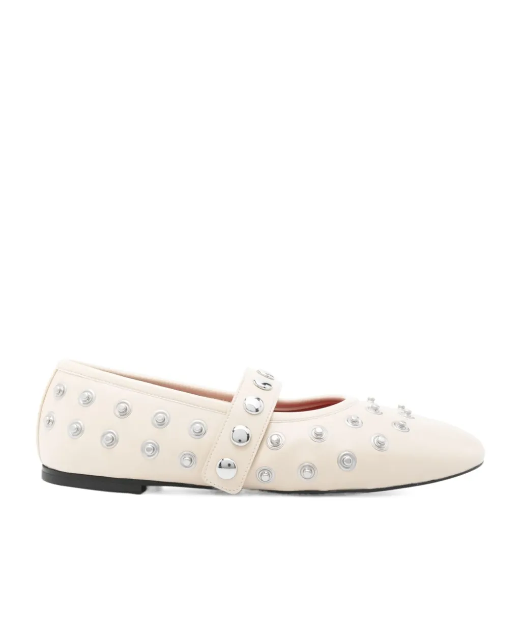 Ryder Stud Embellished Ballet Flats