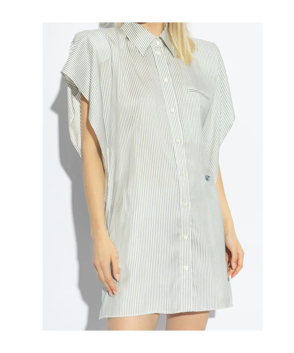 Stripped Shirt Dress