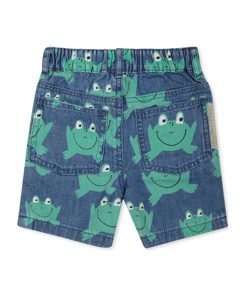 Pattern Denim Short