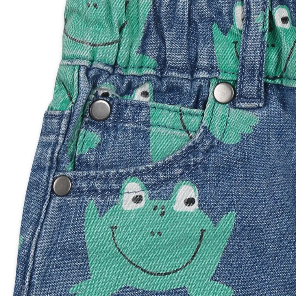 Pattern Denim Short