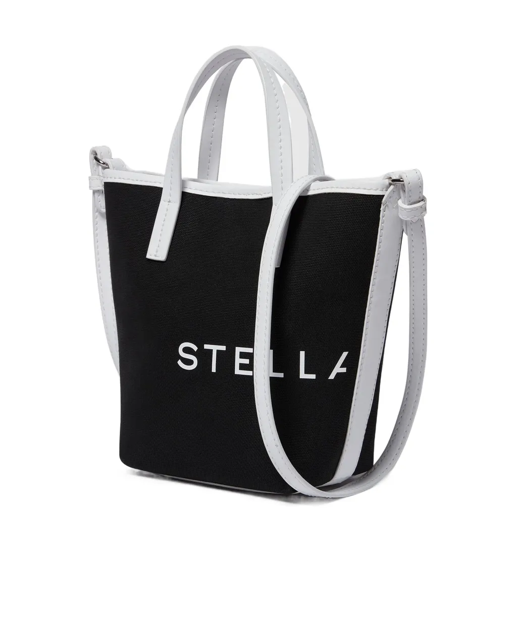 Logo Printed Open Top Bucket Bag