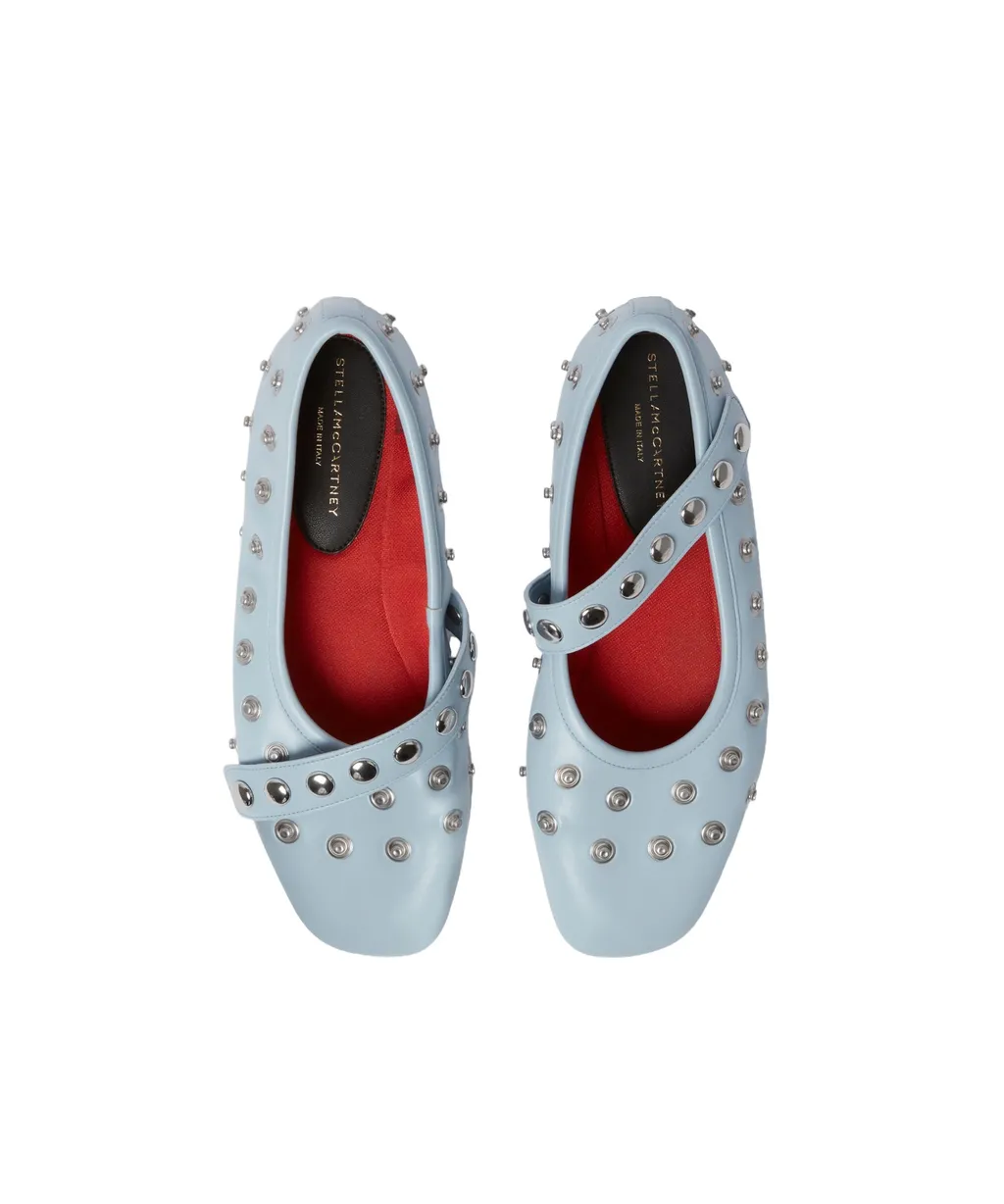 Ryder Popper-Studded Ballet Flats