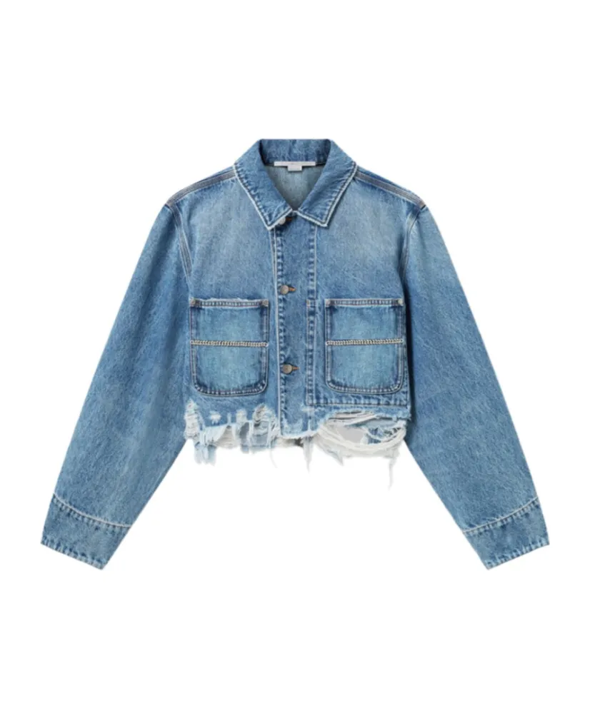 Long-Sleeved Denim Jacket