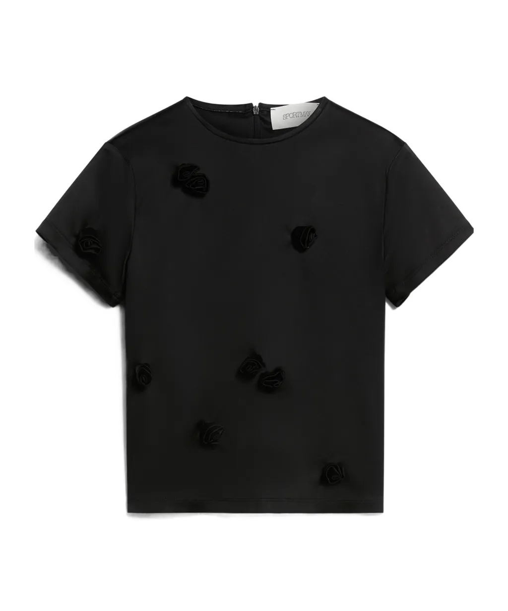 Mendoza Floral Embellished Crewneck T-Shirt