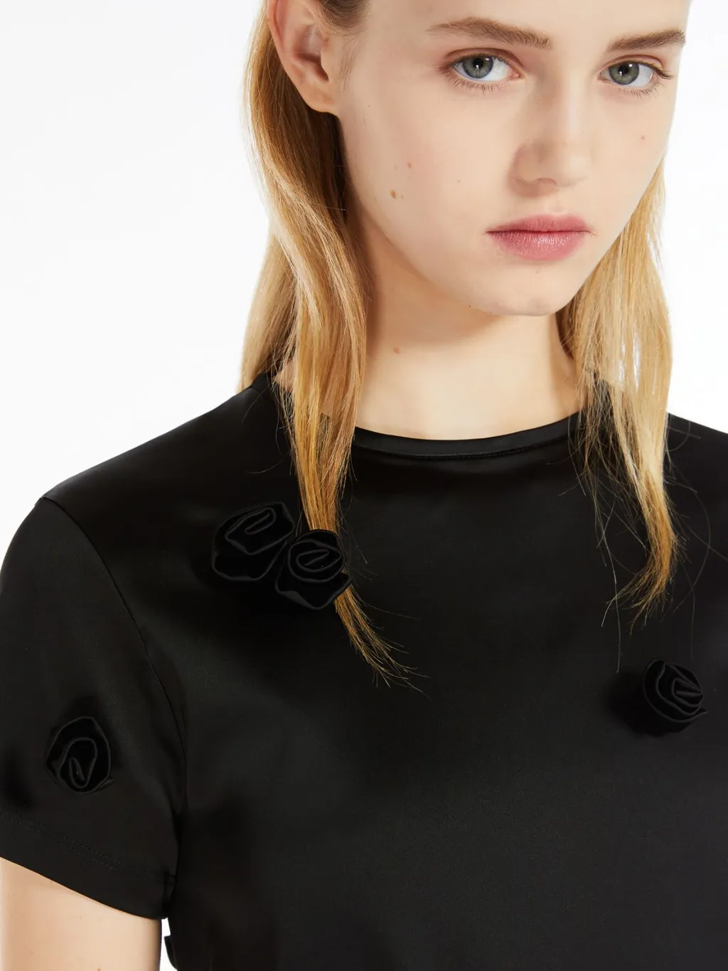 Mendoza Floral Embellished Crewneck T-Shirt