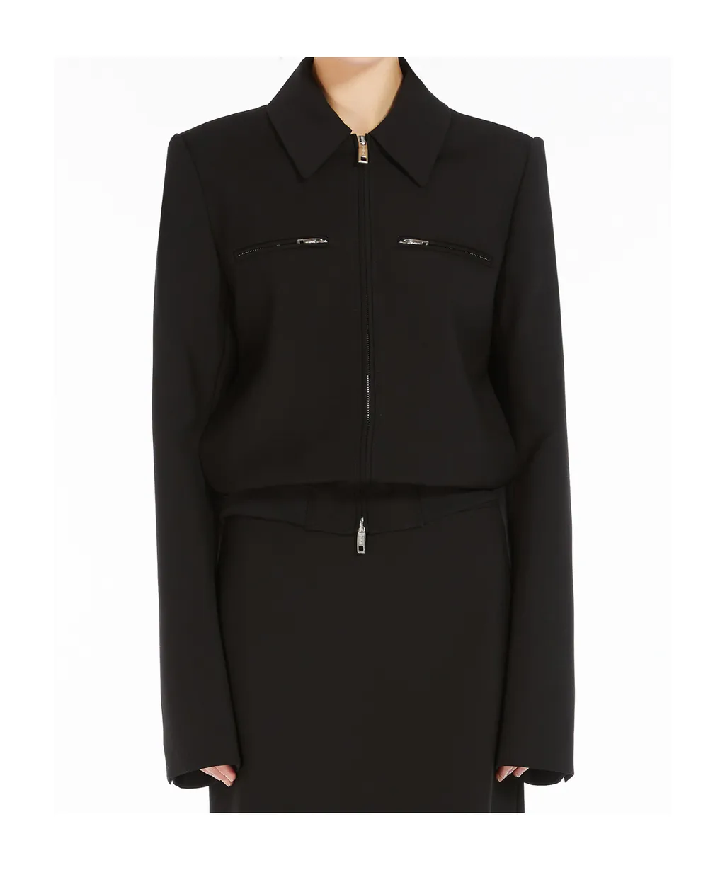Zip-Up Long-Sleeved Jacket