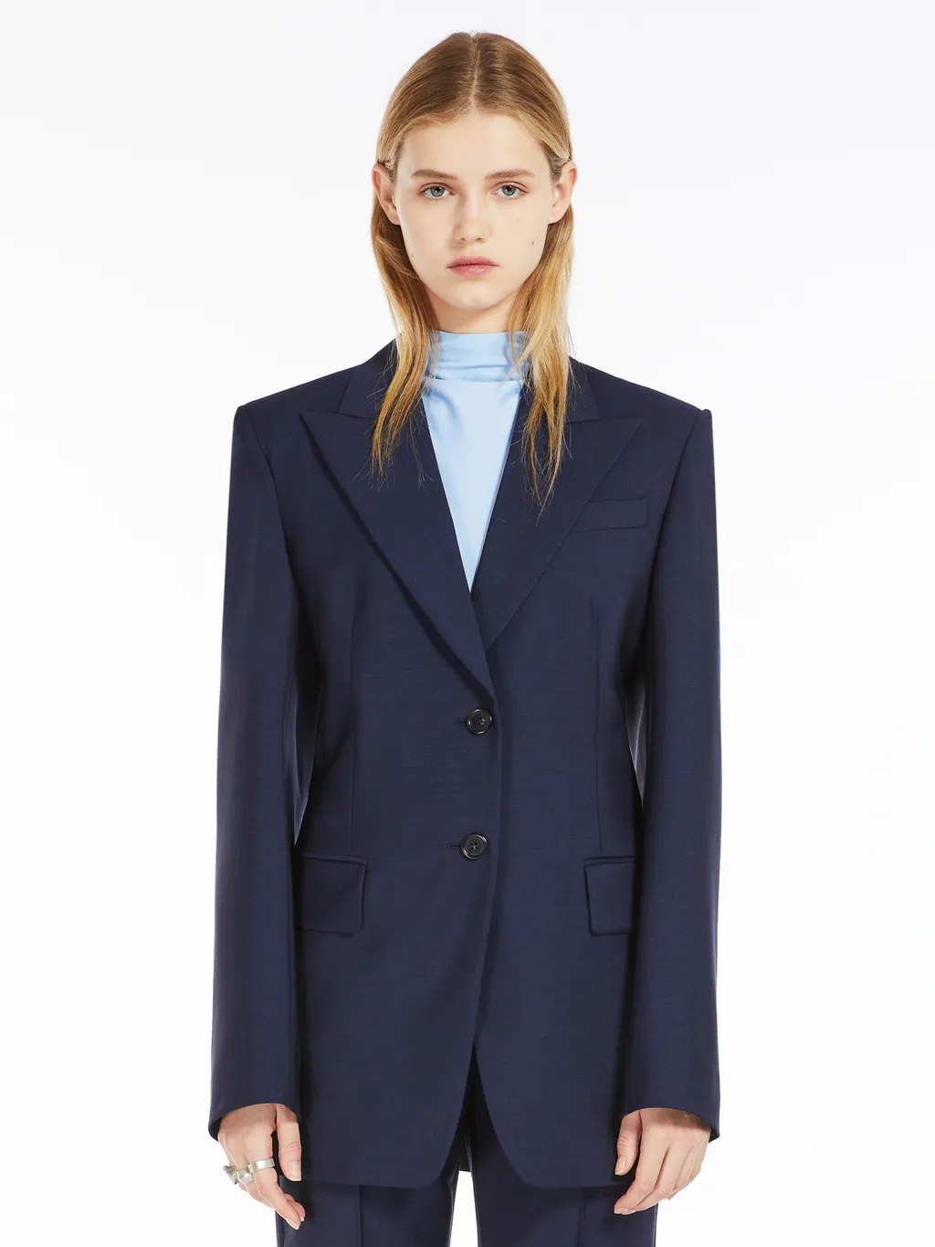 Single-Breasted Long-Sleeved Jacket