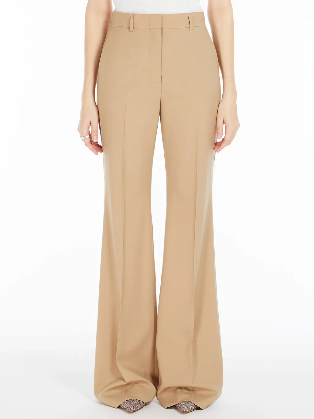 High Waist Straight Leg Trousers
