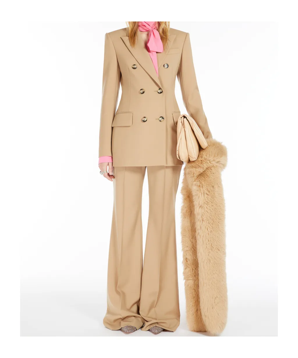 High Waist Straight Leg Trousers