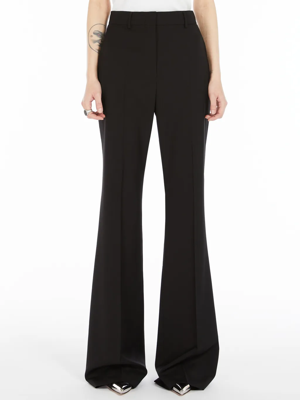 Hangar High Waist Tailored Cut Trousers