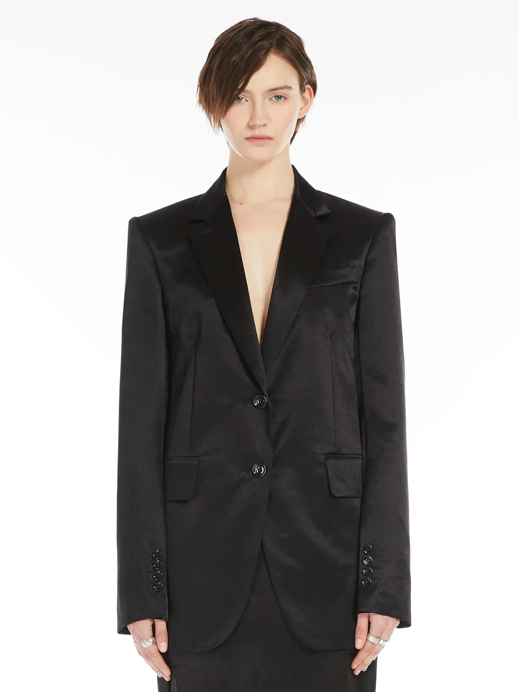 Long-Sleeved Suit Coat
