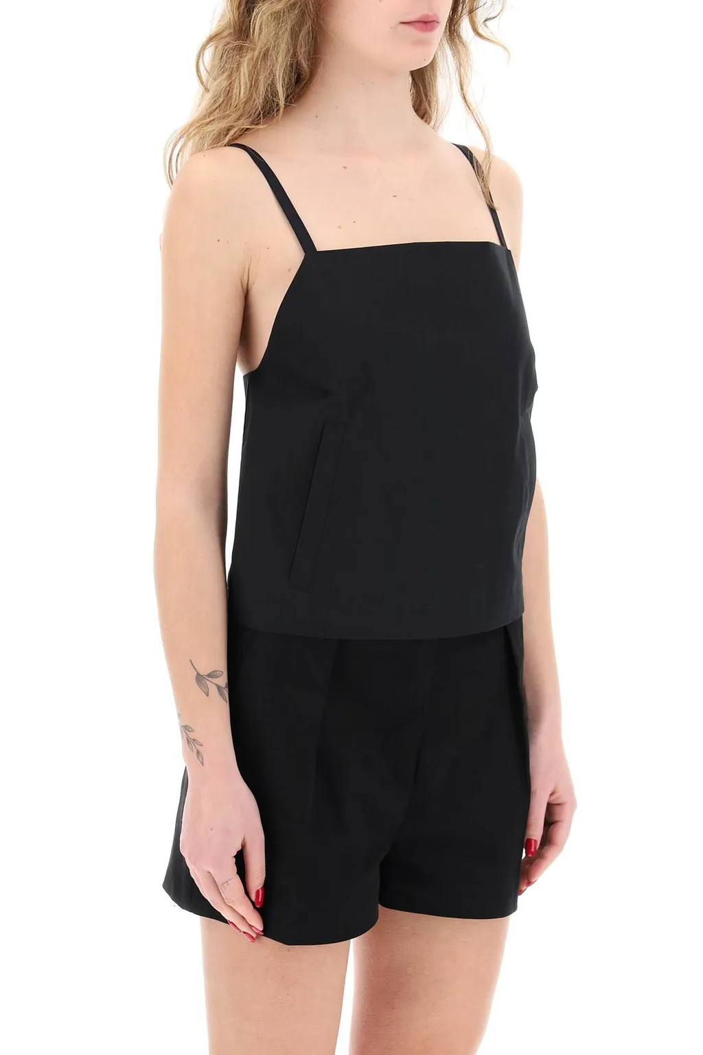 Buckle Detailed Sleeveless Top