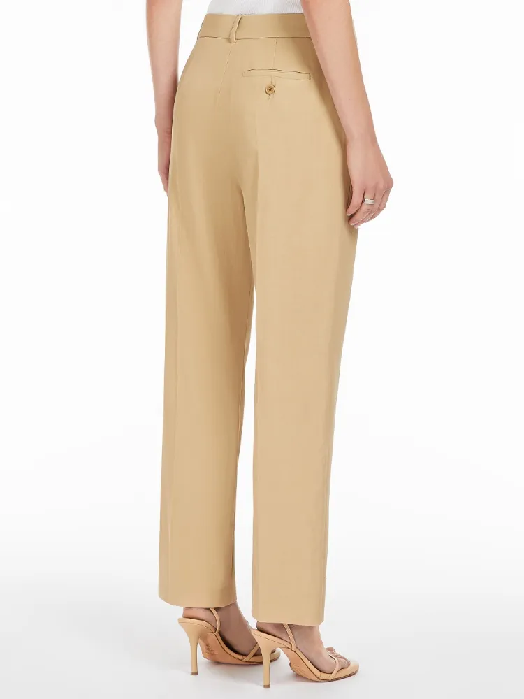 High Waist Straight Leg Trousers