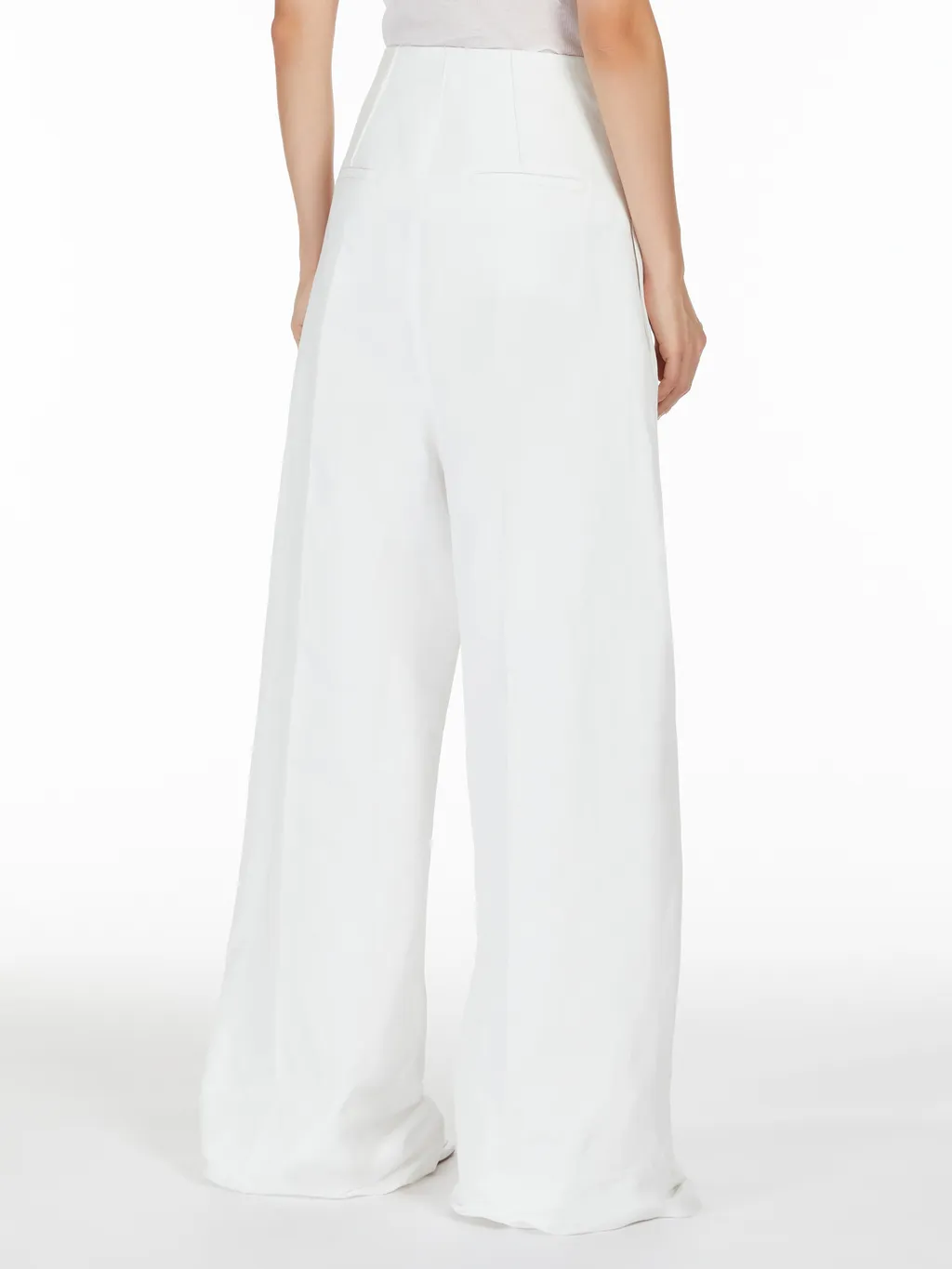 High Waist Straight Leg Trousers