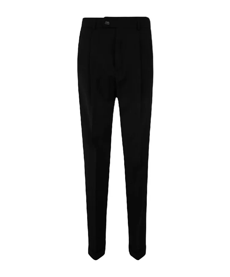 Button Detailed Straight Leg Pants