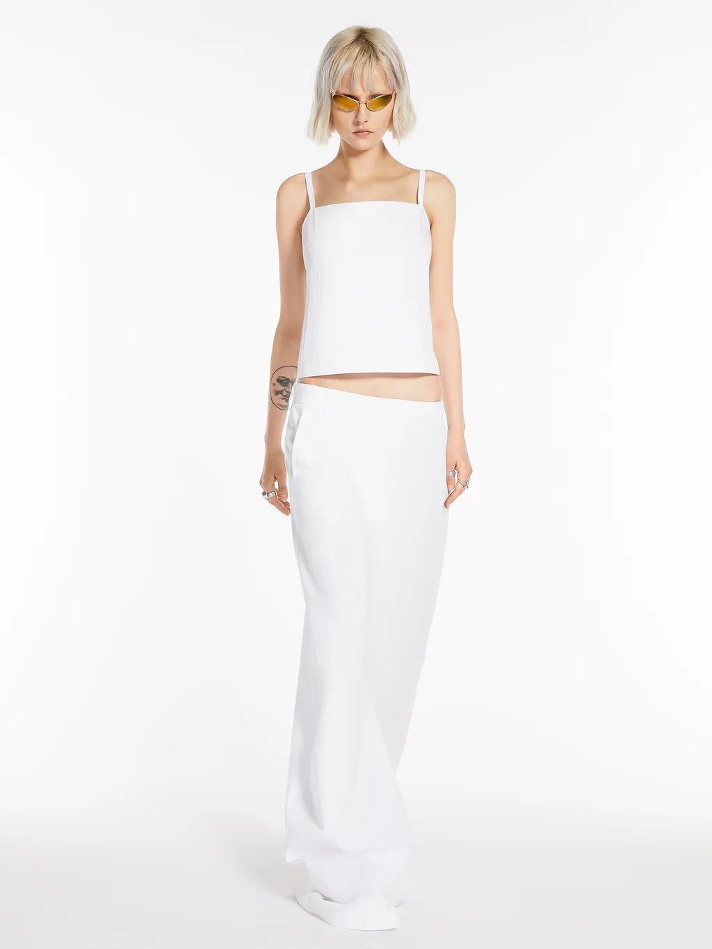 Cropped Poplin Top