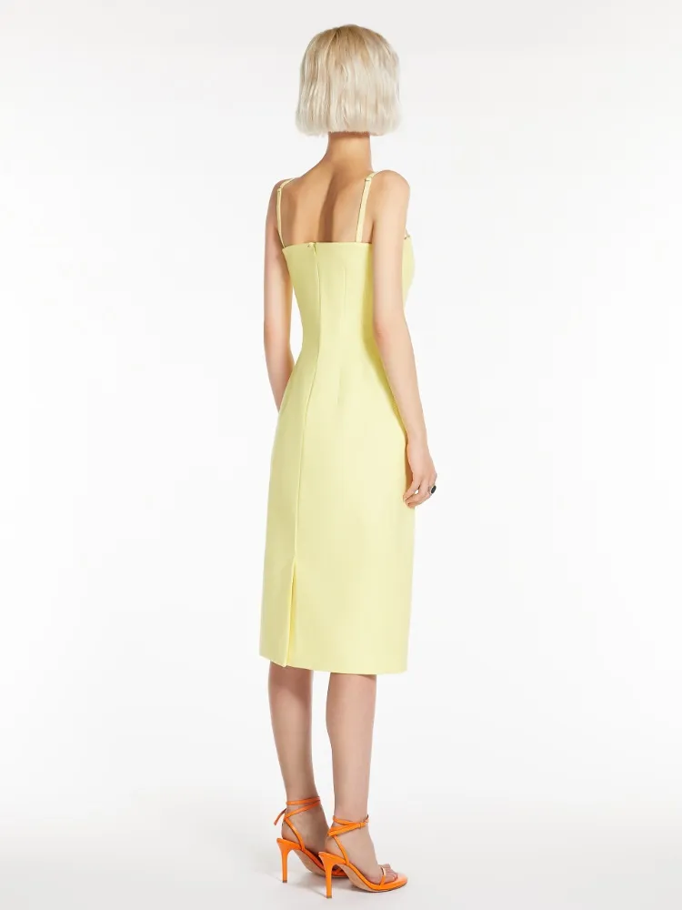 Zip Detailed Strapless Dress