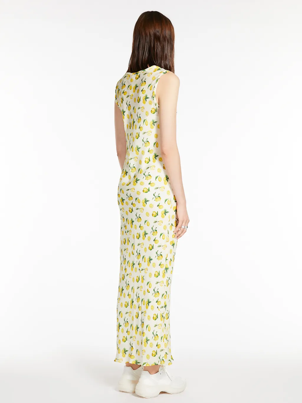 All-Over Patterned Sleeveless Maxi Dress
