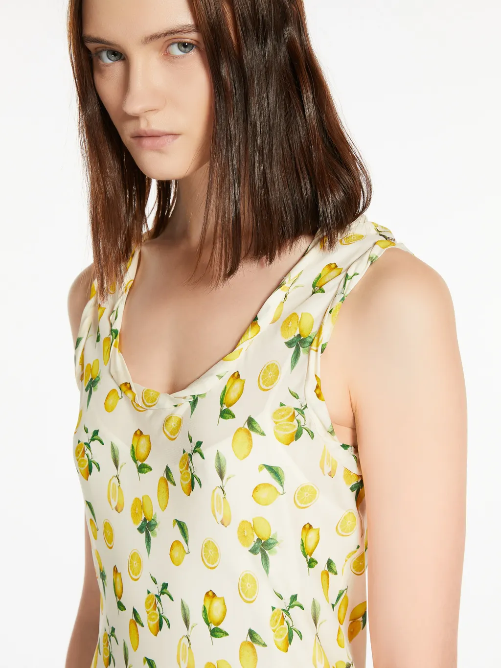 All-Over Patterned Sleeveless Maxi Dress
