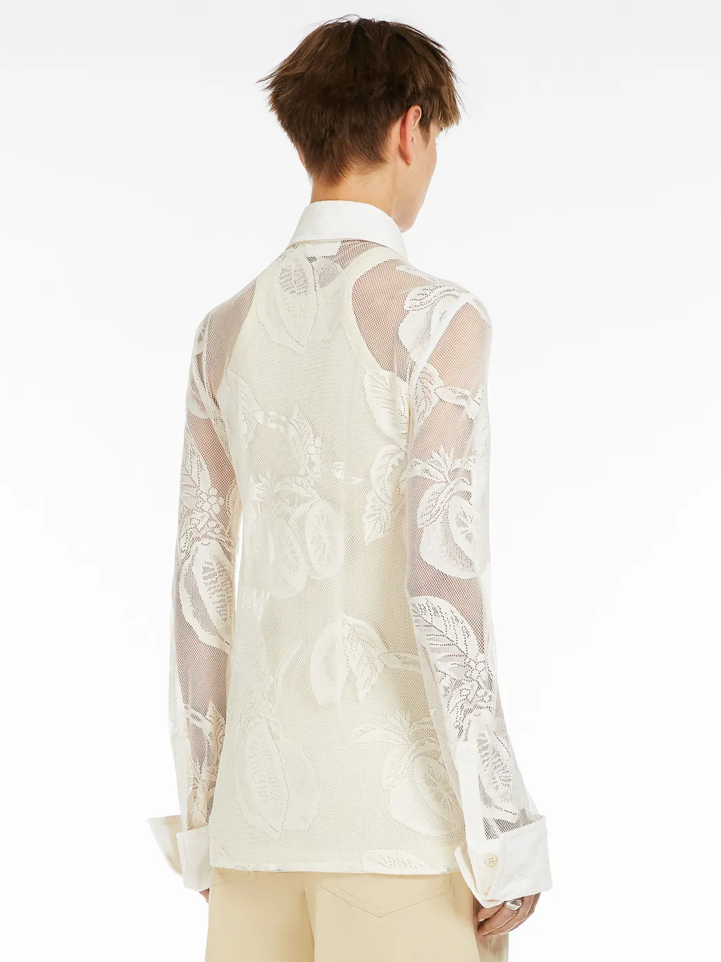 Lace Detailed Long-Sleeved Top