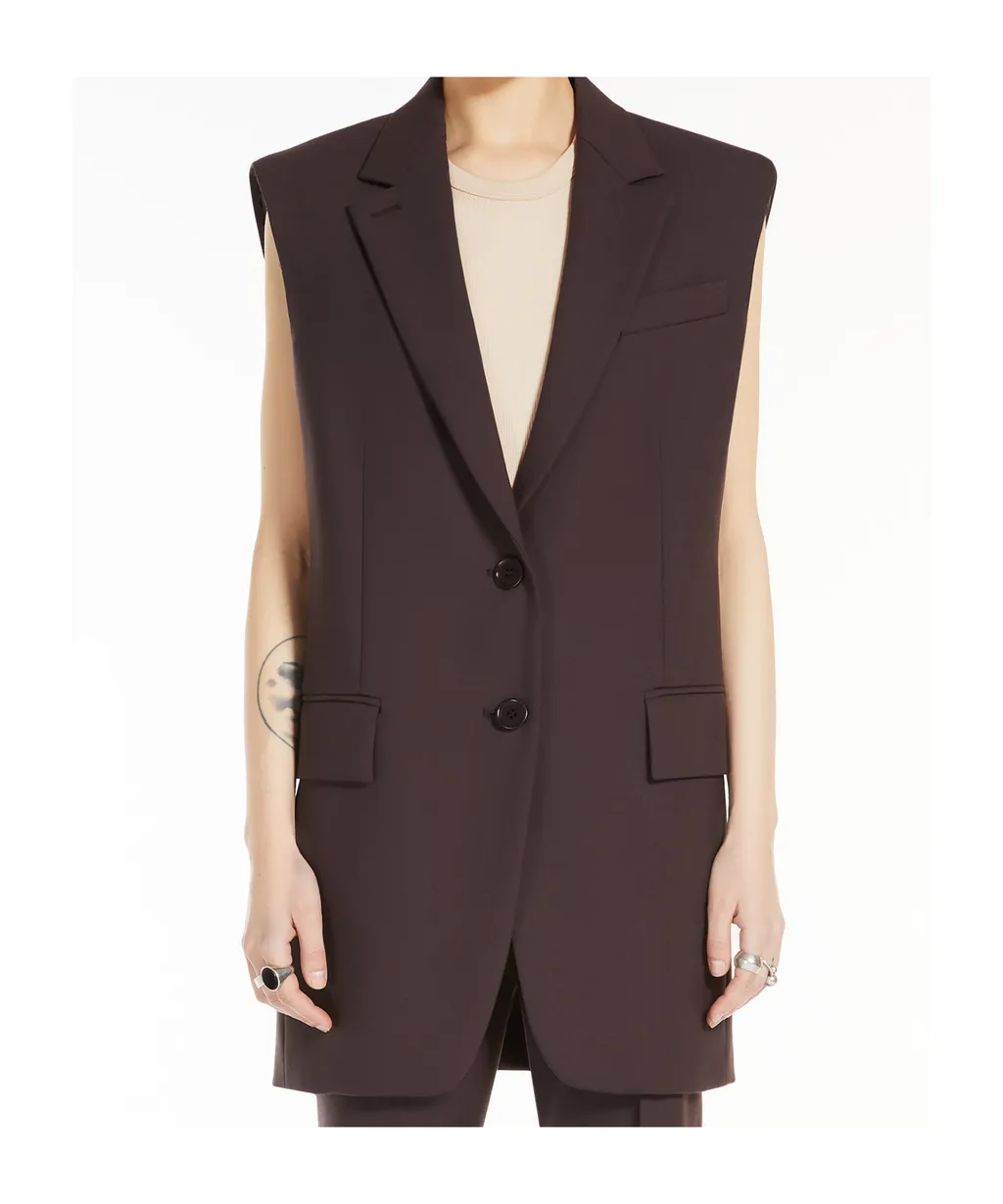 Single-Breasted Sleeveless Gilet