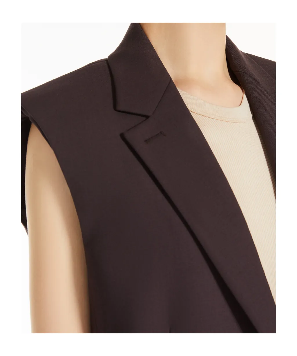 Single-Breasted Sleeveless Gilet