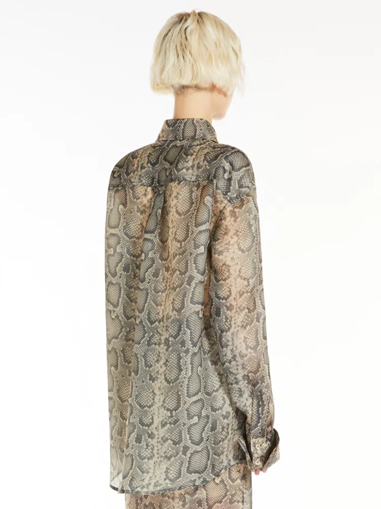 All-Over Patterned Long-Sleved Top