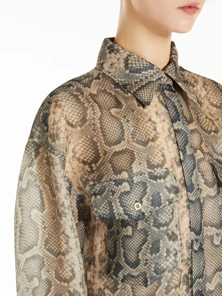 All-Over Patterned Long-Sleved Top