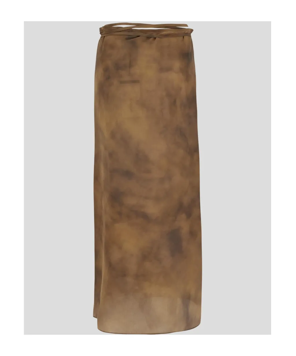 High Waist Tied Skirt