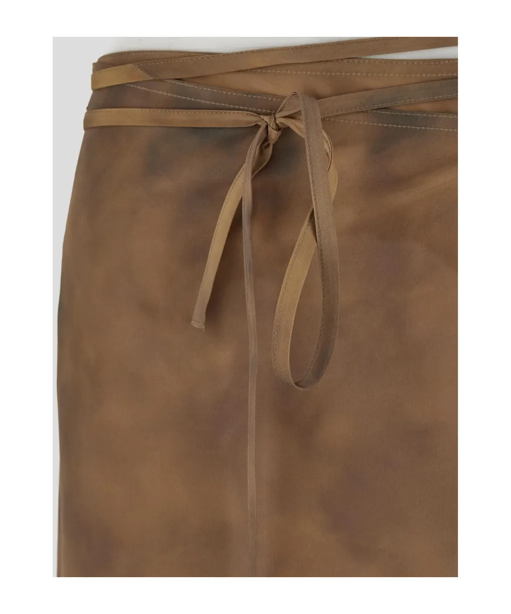 High Waist Tied Skirt