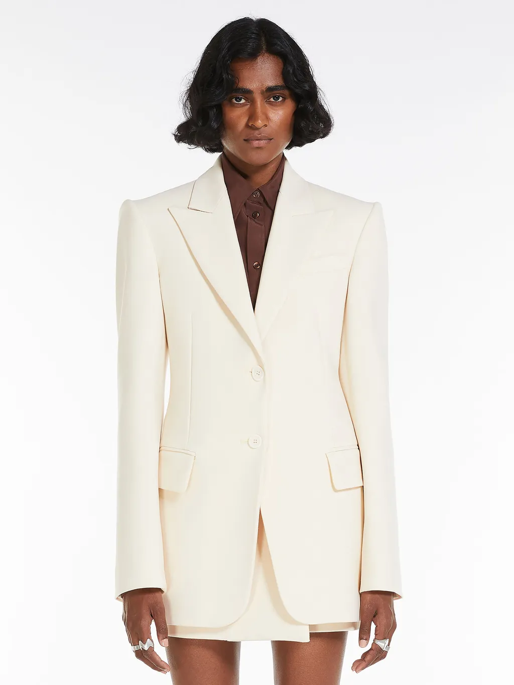 Single-Breasted Wool Blazer