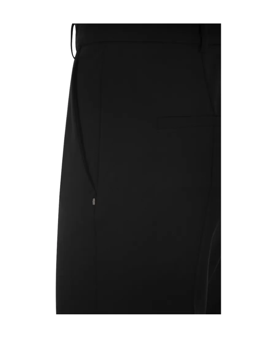 Belt-Loop Casual Pants