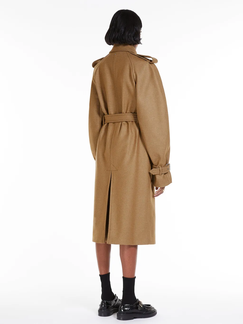 Double-Breasted Twill Trench Coat