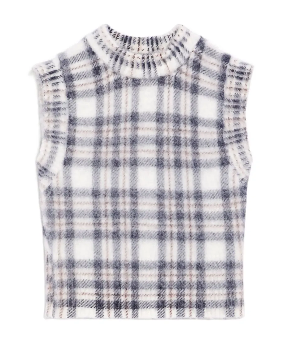 Turtleneck Sleeveless Vest