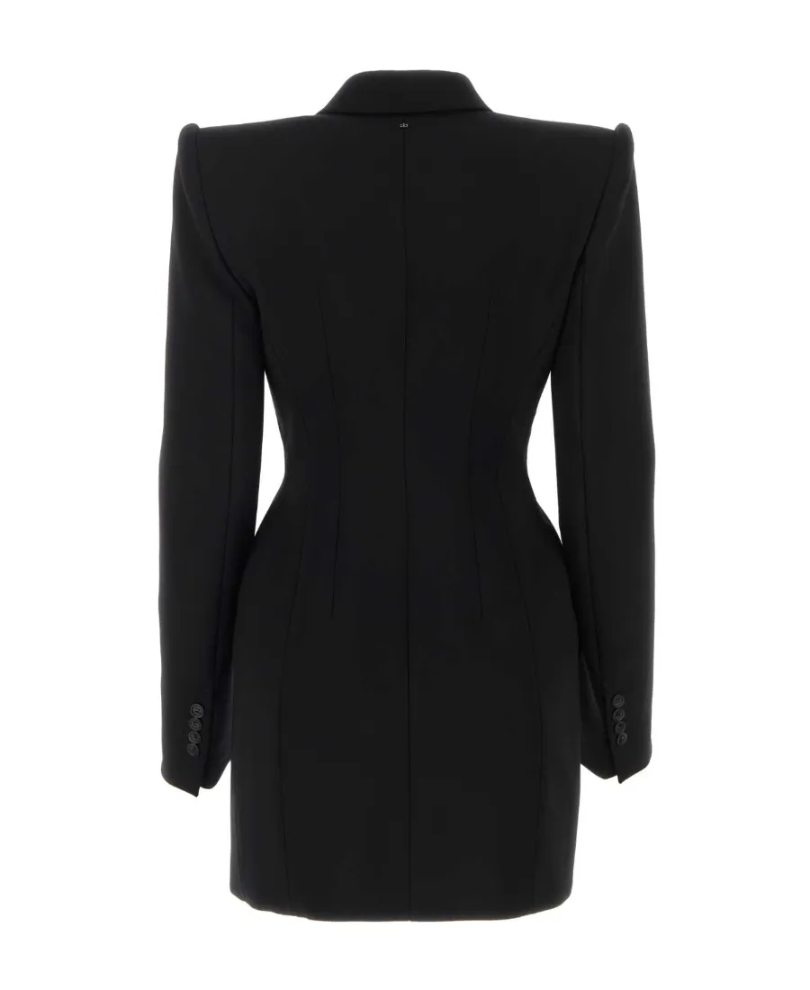 Double-Breasted Long Suit Coat