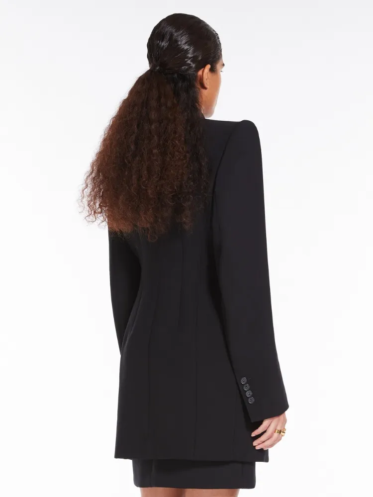 Double-Breasted Long Suit Coat